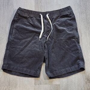 Vuori Optimist Shorts Mens Small Gray Corduroy Drawstring Casual Outdoor Patina